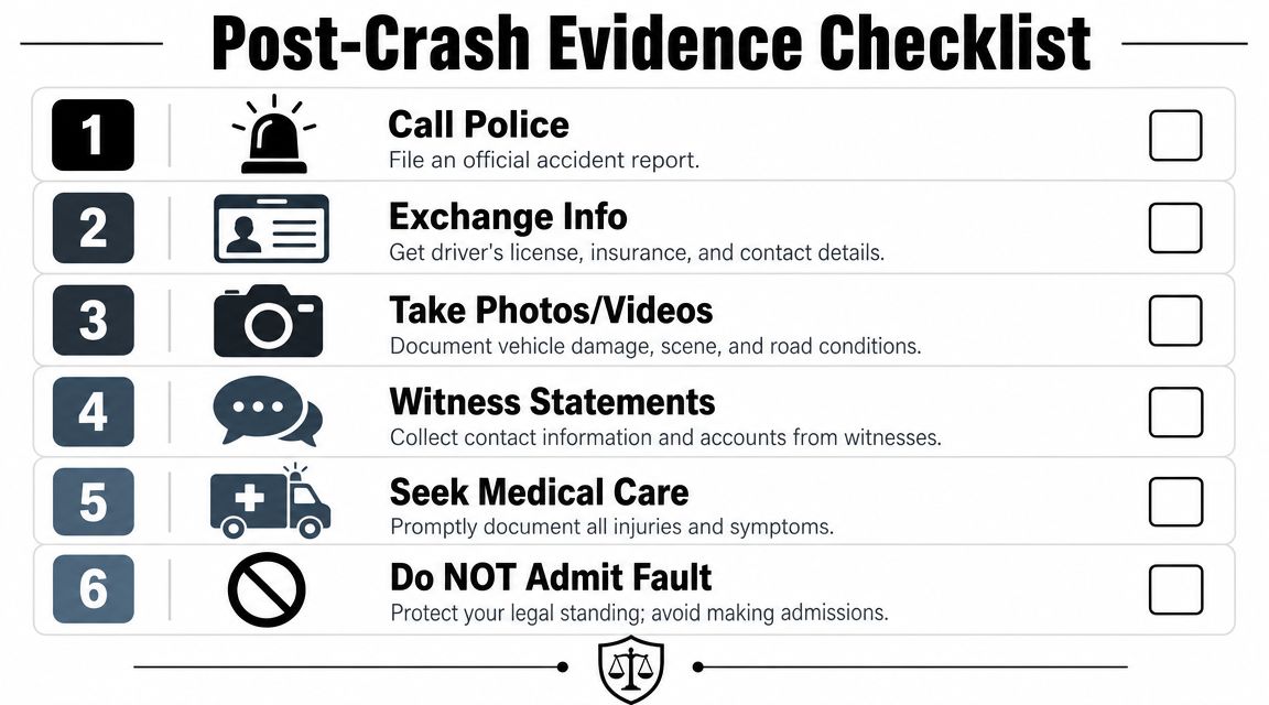 Critical Evidence You Must Preserve After the Crash
