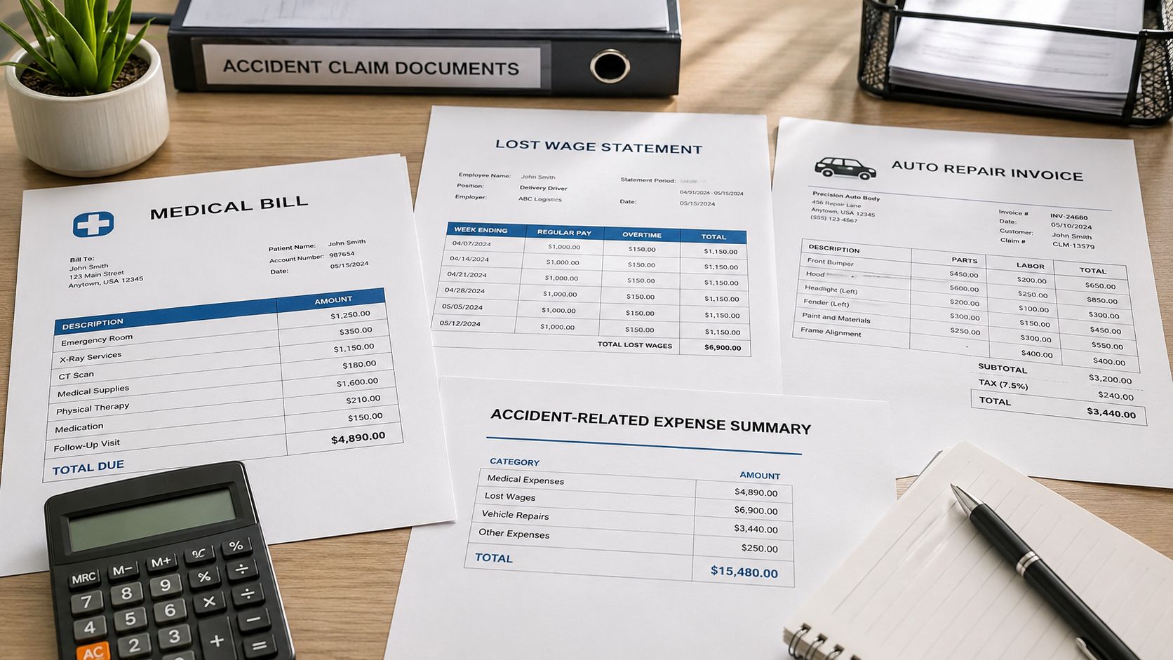 Documenting the Financial Toll of Your Accident